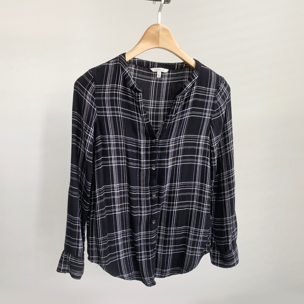 Calvin Klein┆plaid button down shirt
